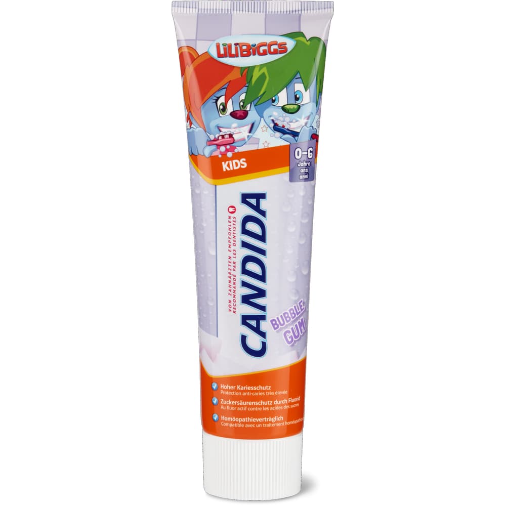 Candida Lilibiggs Kids Zahnpasta für Kinder Bubble Gum