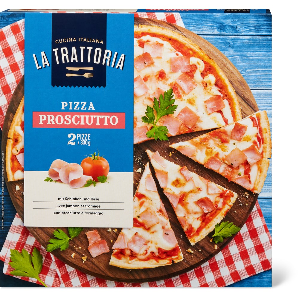 La Trattoria Pizza mit Schinken und Käse