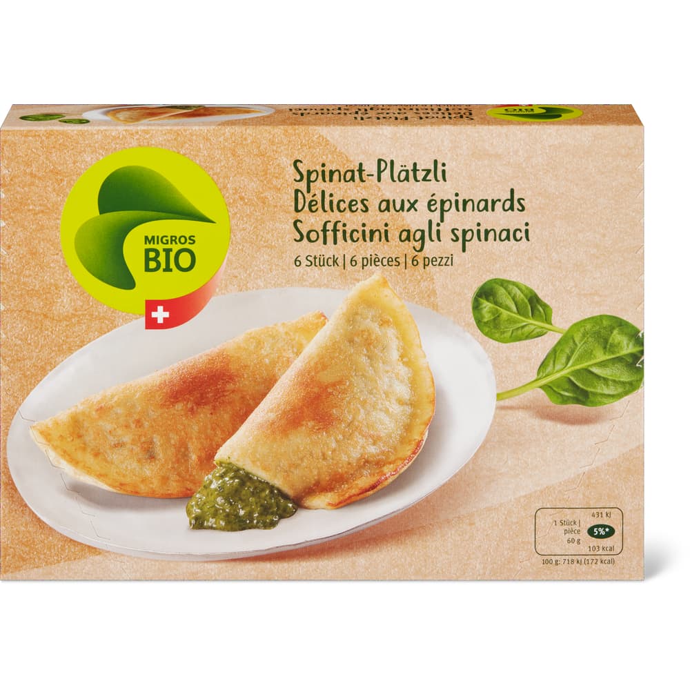 Migros Bio Spinat-Plätzli 6 Stück