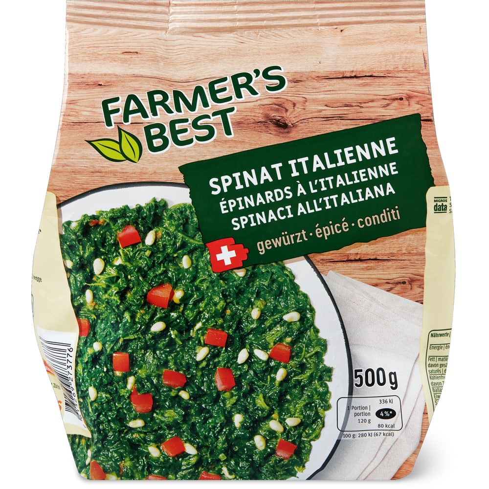 Farmer's Best Spinat Italienne Gewürzt
