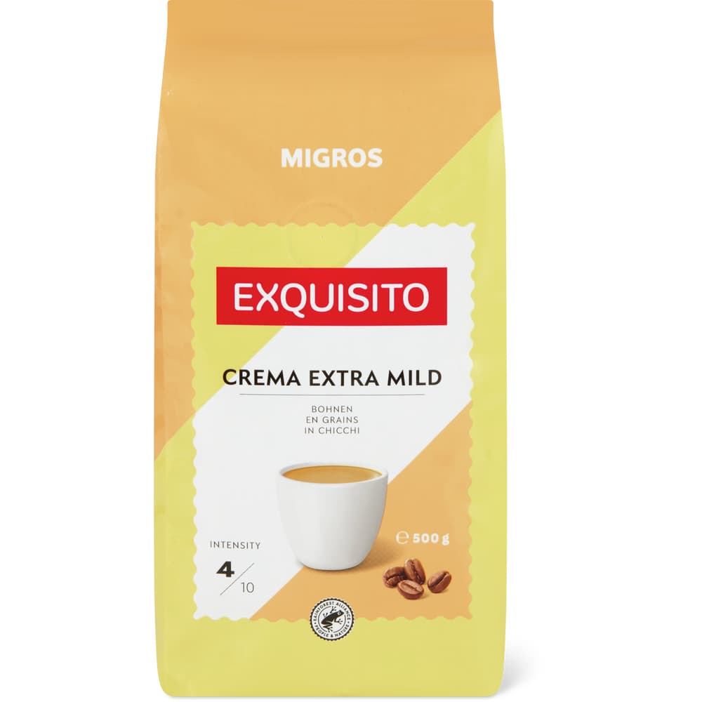 Migros Exquisito Bohnenkaffee Crema extra mild