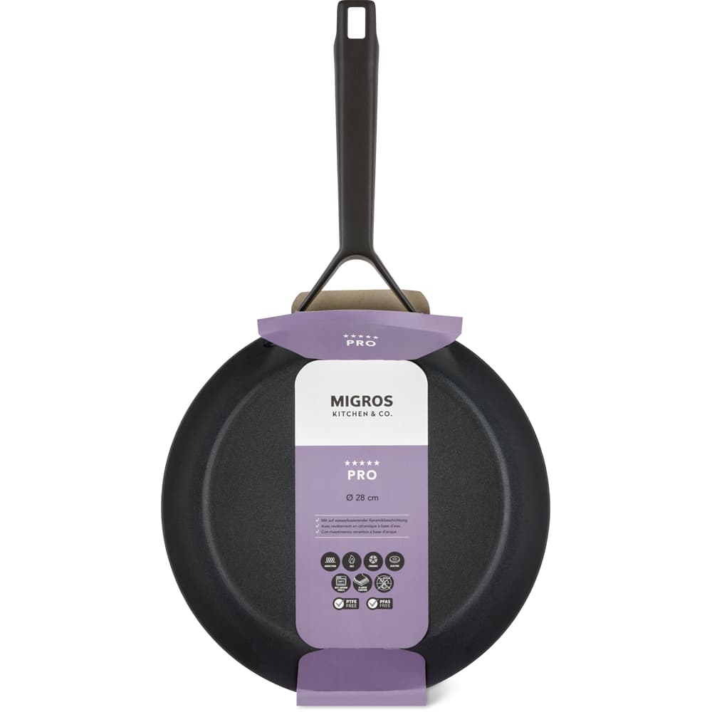 Migros Kitchen & Co. Pro Bratpfanne Ø 28 cm, schwarz