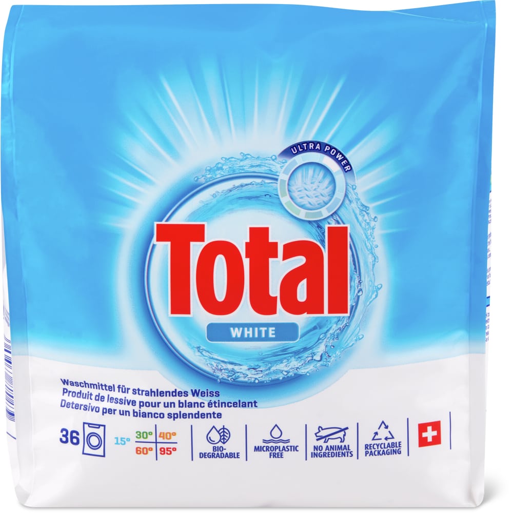 Total White Waschpulver 36 Waschgänge