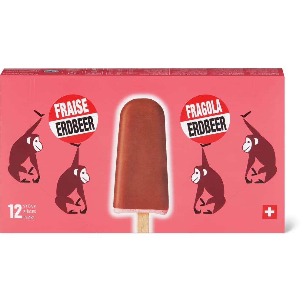 Seehund-Family Rahmglace Erdbeer