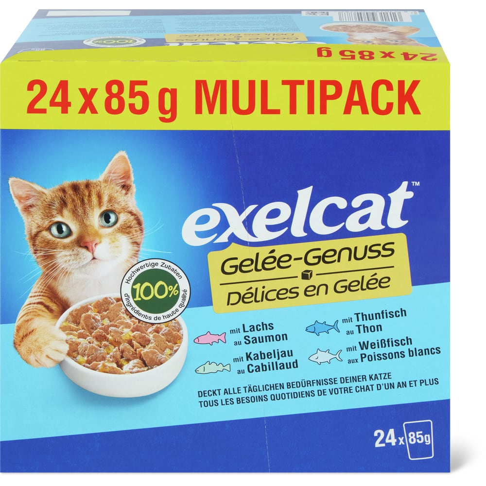 Exelcat Häppchen in Gelee Fisch