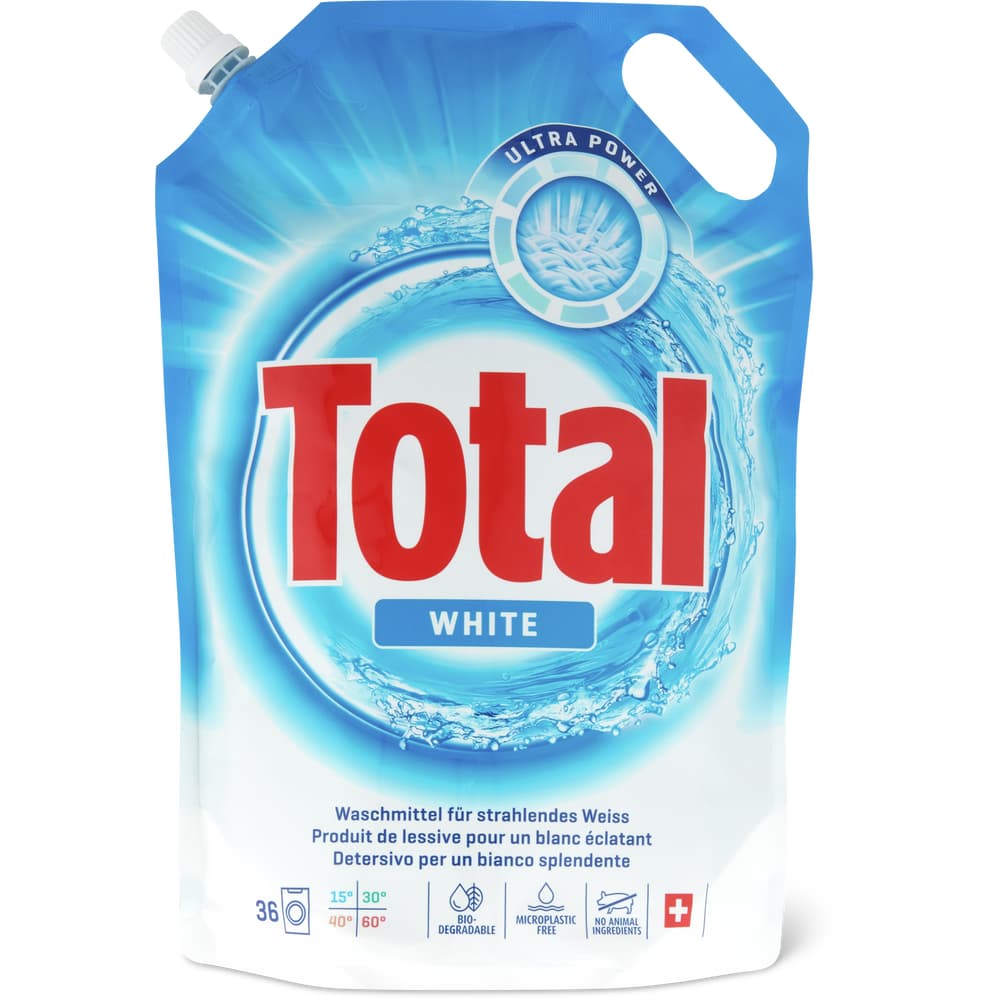 Total White Flüssigwaschmittel 36 Waschgänge