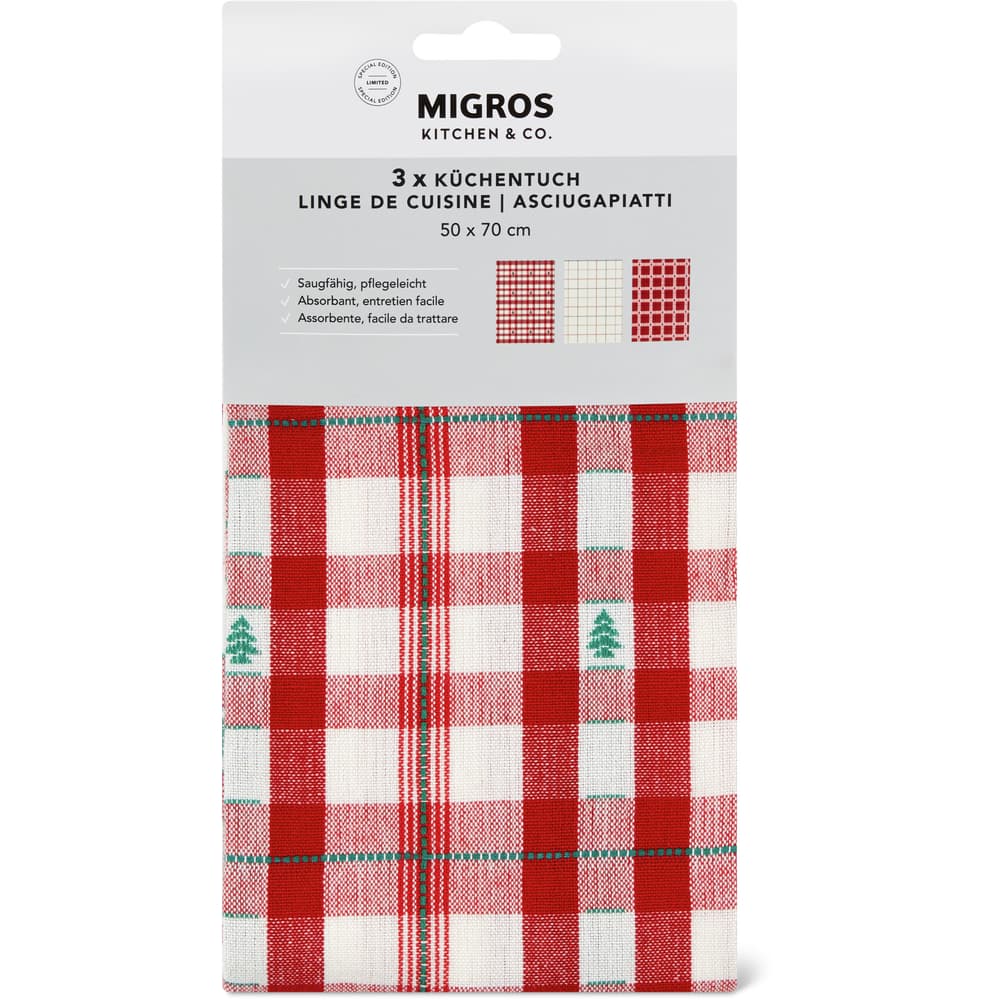 Migros Kitchen & Co. Küchentuch rot