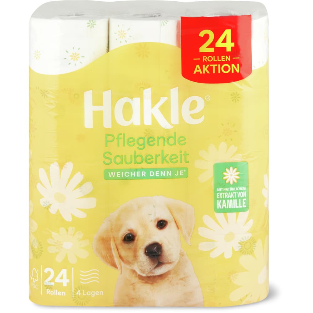 Hakle Pflegende Sauberkeit Toilettenpapier 4 Lagig