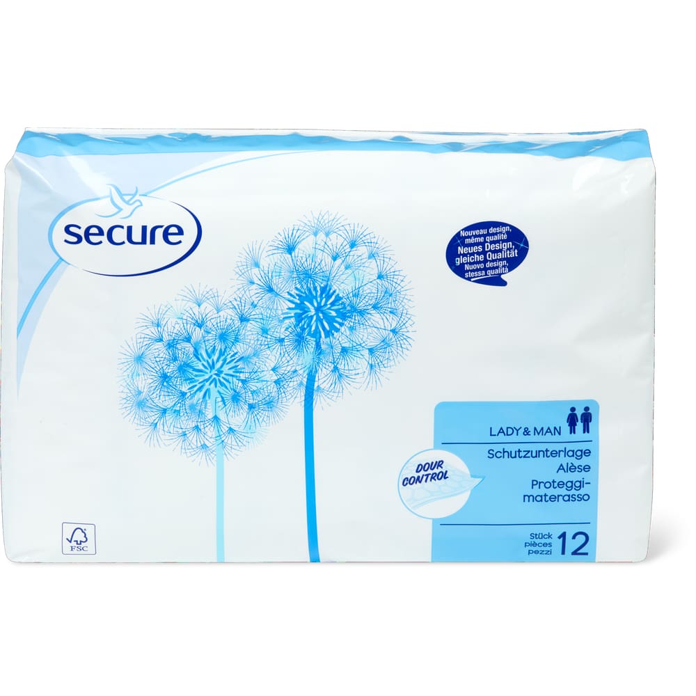 Secure Lady & Man Schutzunterlage 60 x 60 cm