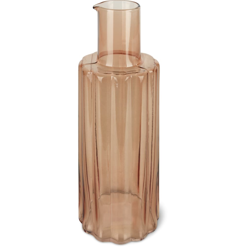 Risa Karaffe Wellenoptik braun, 1L