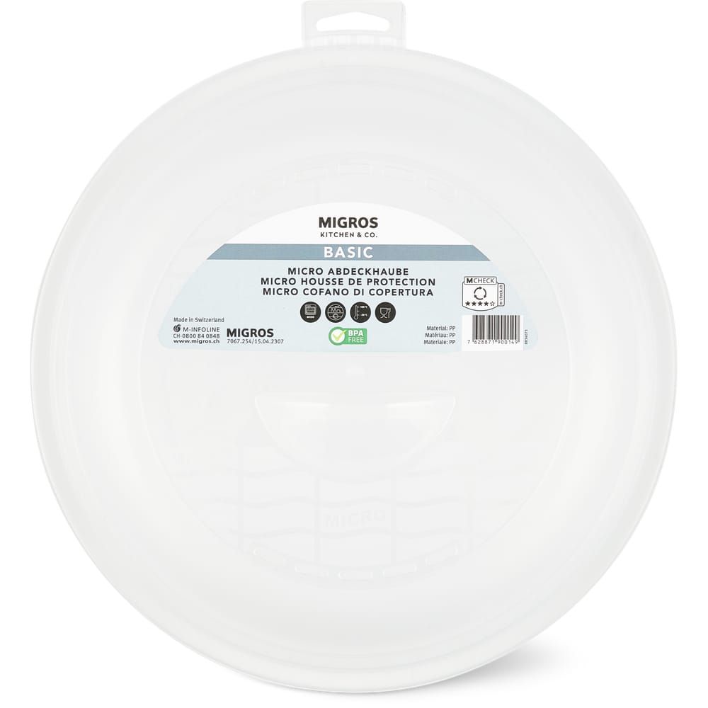 Migros Kitchen & Co. Basic Mikrowellen-Abdeckhaube ø 26.5cm, Kunststoff