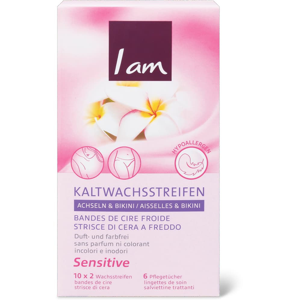 I am Sensitive Kaltwachsstreifen Bikinizone & Achseln