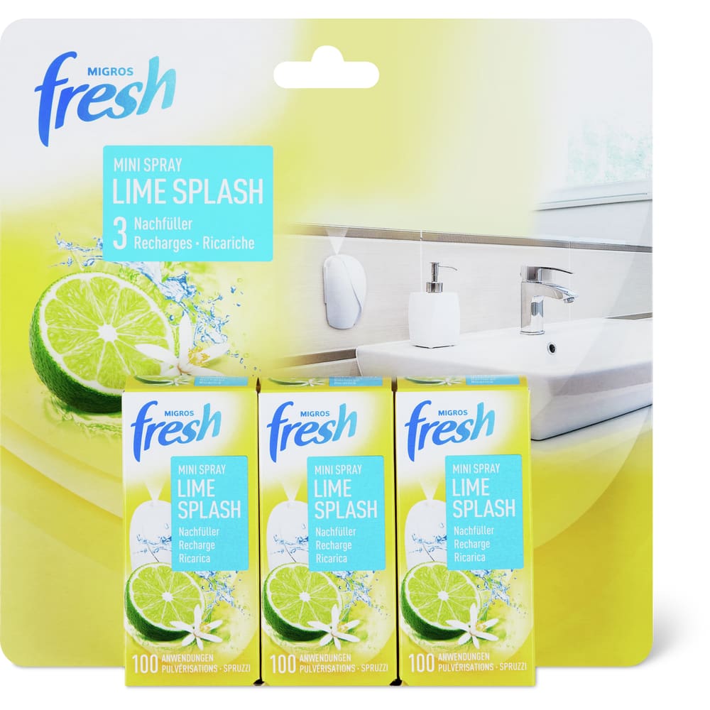 M-Fresh Mini Spray Nachfüller Lime Splash