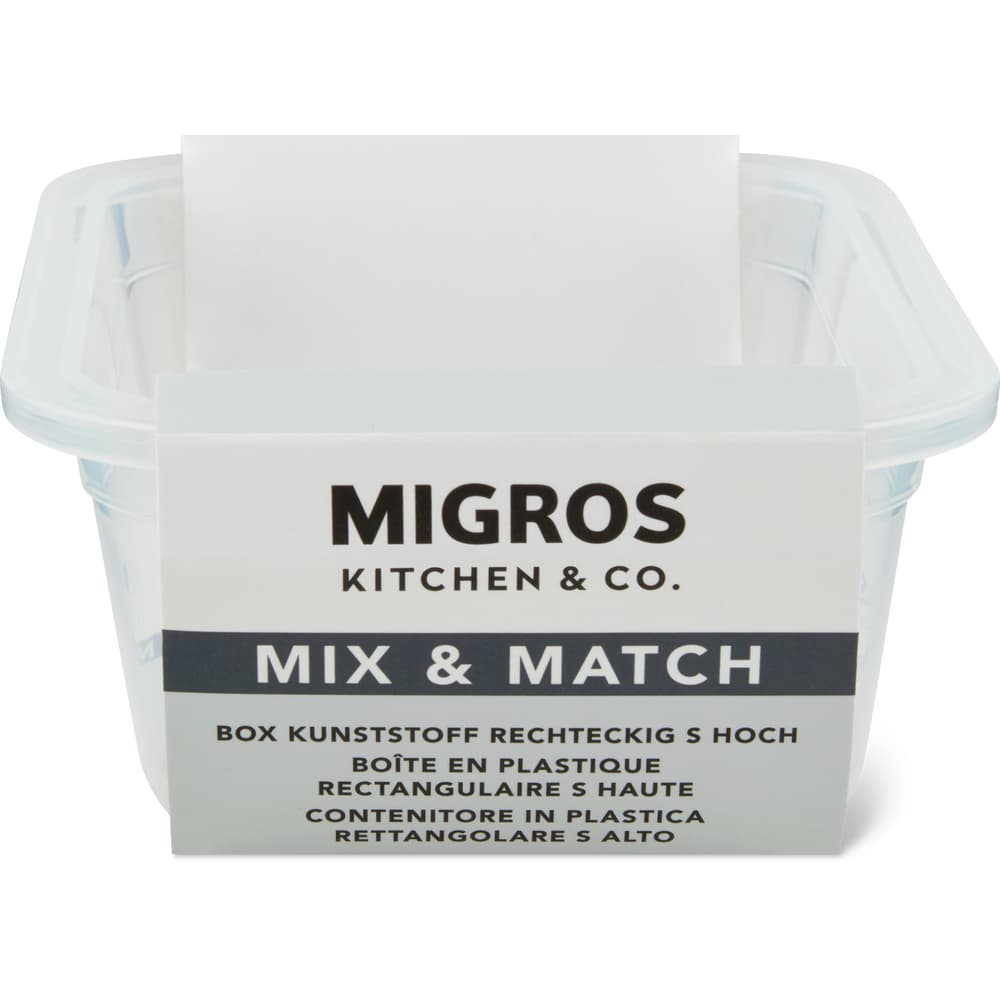 Migros Kitchen & Co. Box Kunststoff hoch rechteckig, S, 0.45l