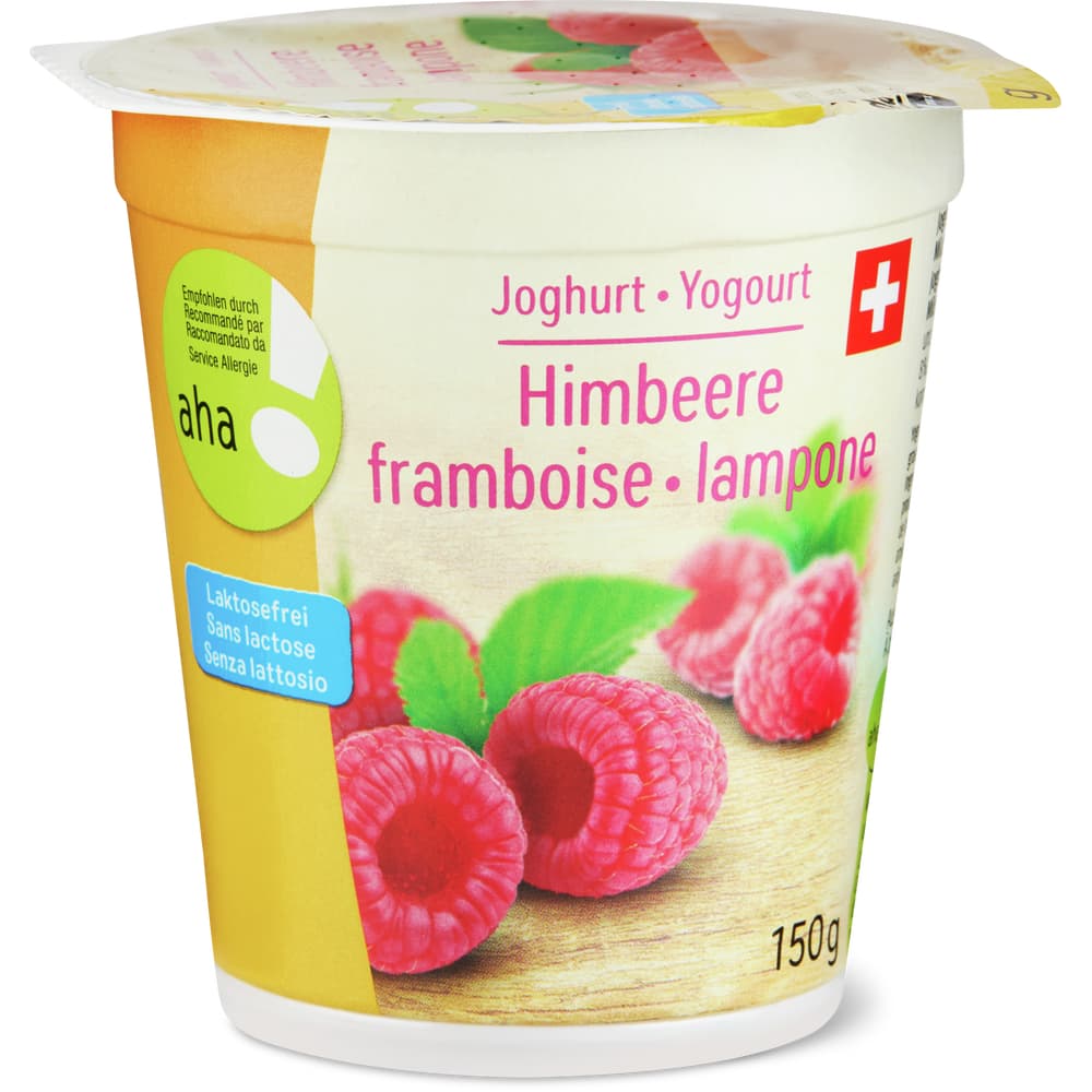Joghurt aha!, Himbeere, laktosefrei