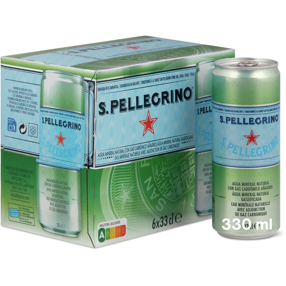 S.Pellegrino Natürliches Mineralwasser mit Kohlensäure