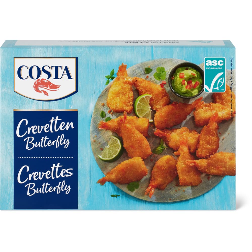 Costa Crevetten Butterfly auch für den Ofen