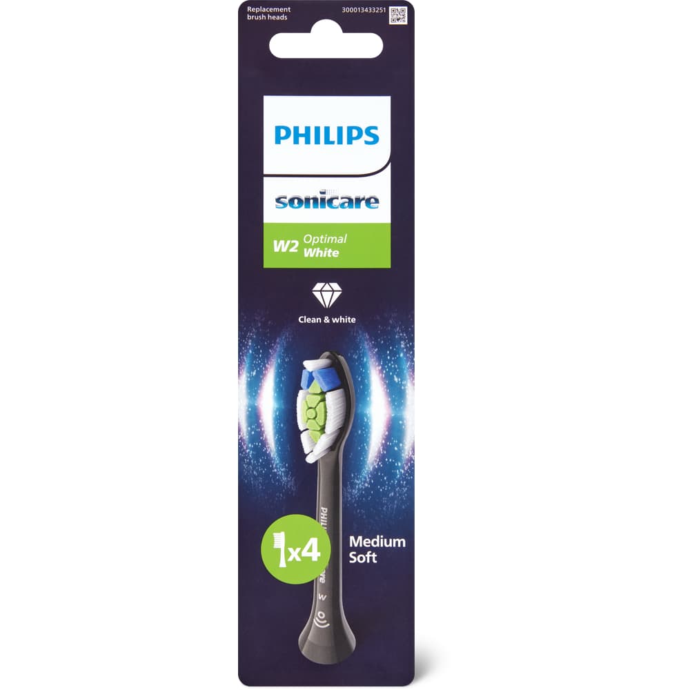 Philips sonicare W2 Optimal White Aufsteckbürsten Medium Soft schwarz HX6064/88