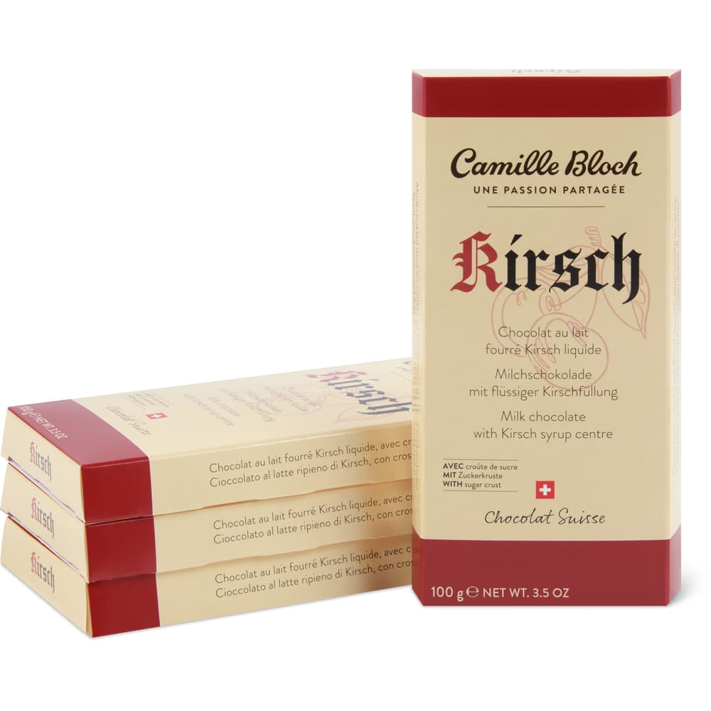 Camille Bloch Kirsch mit Zuckerkruste Milchschokolade