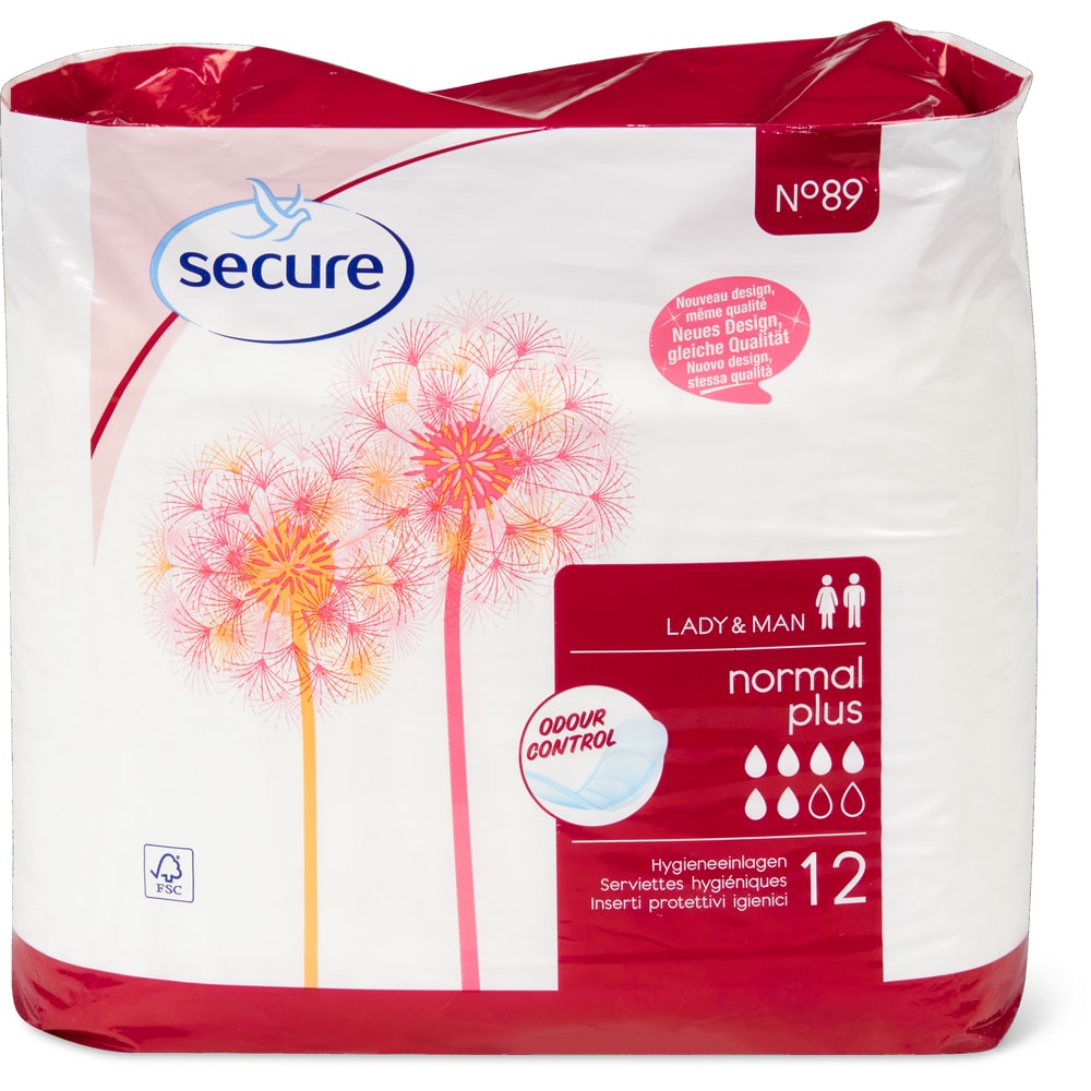Secure Lady & Man Einlagen Normal Plus