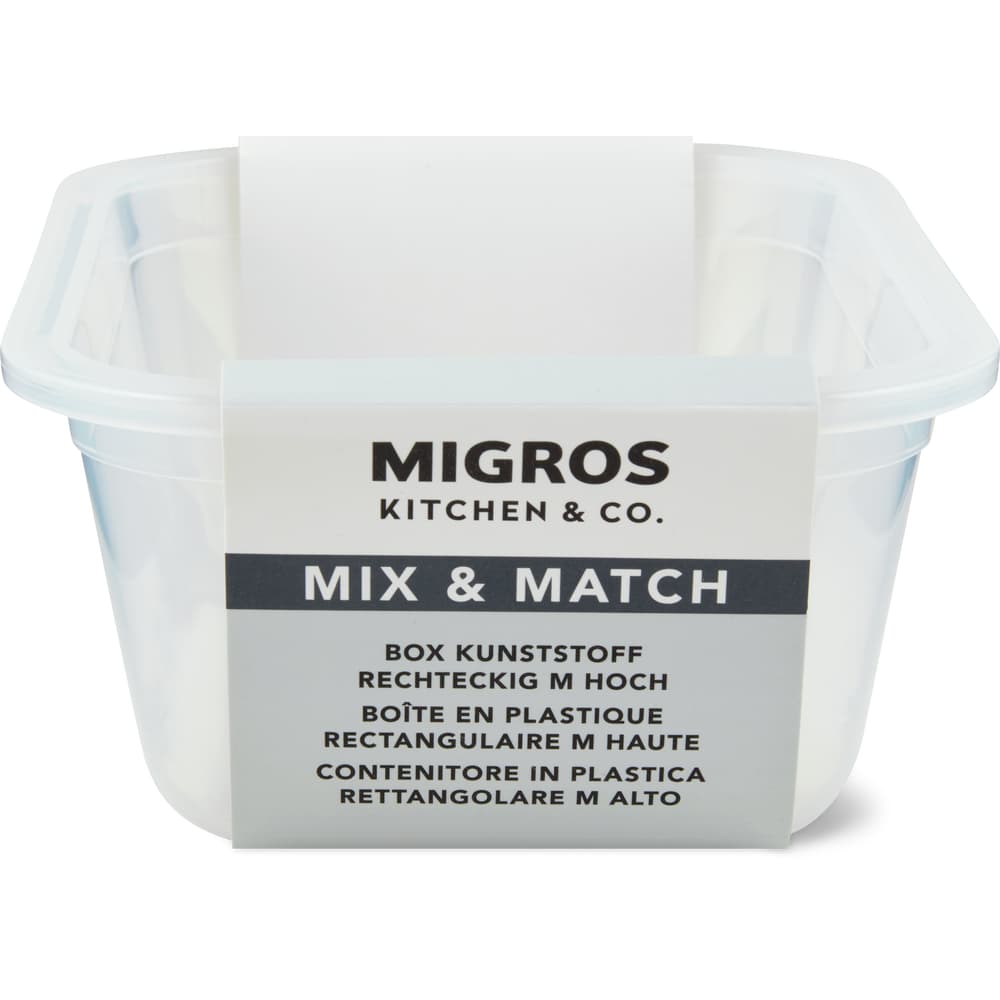 Migros Kitchen & Co. Box Kunststoff hoch rechteckig, M, 0.8l