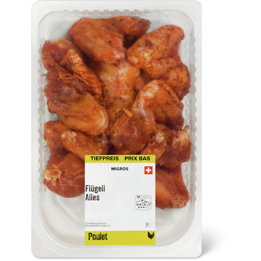 Migros Pouletflügeli gewürzt