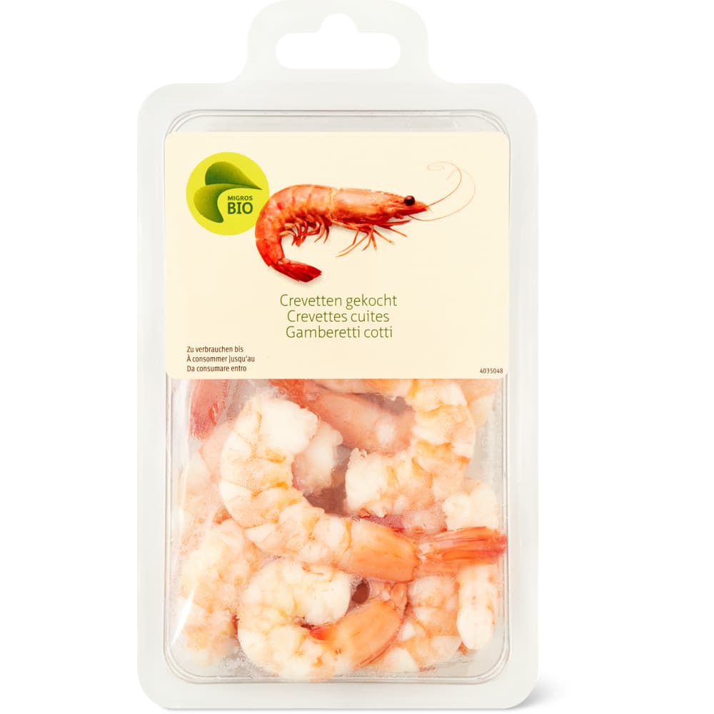 Crevetten Bio, gekocht