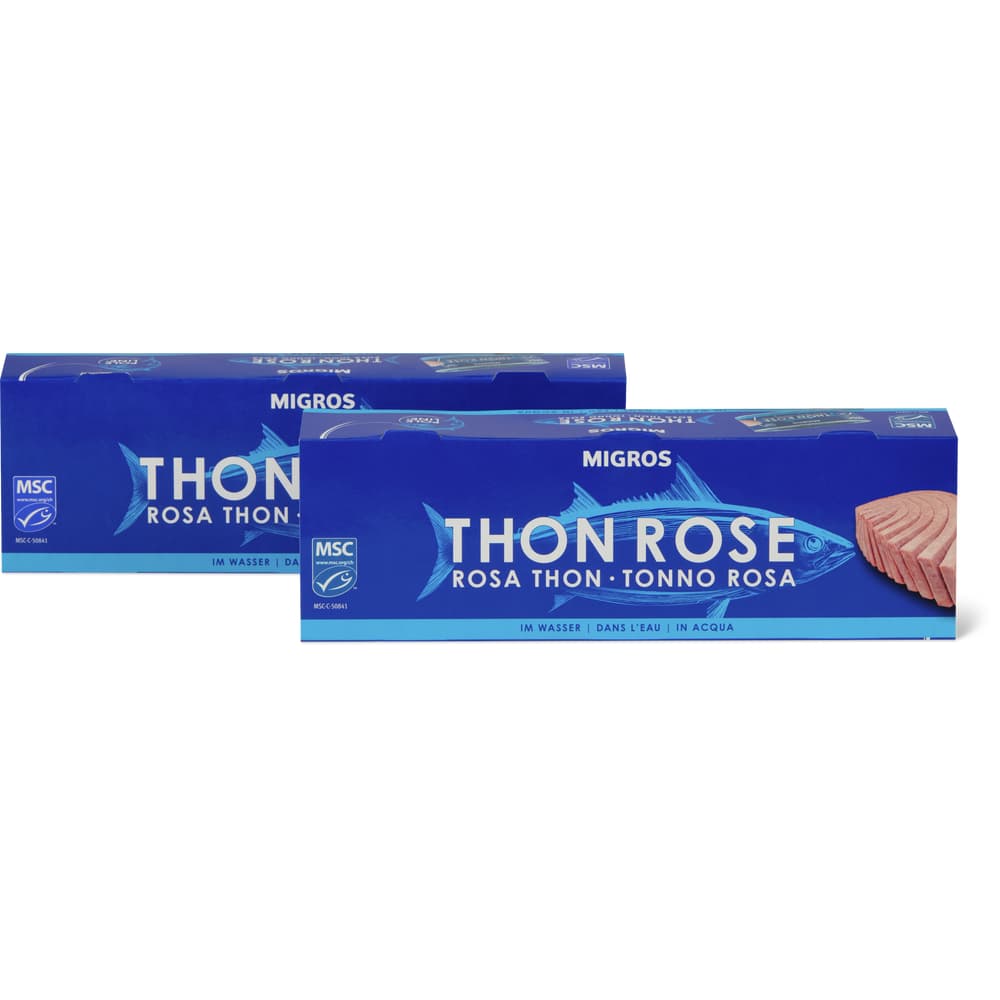 Migros Rosa Thon im Wasser