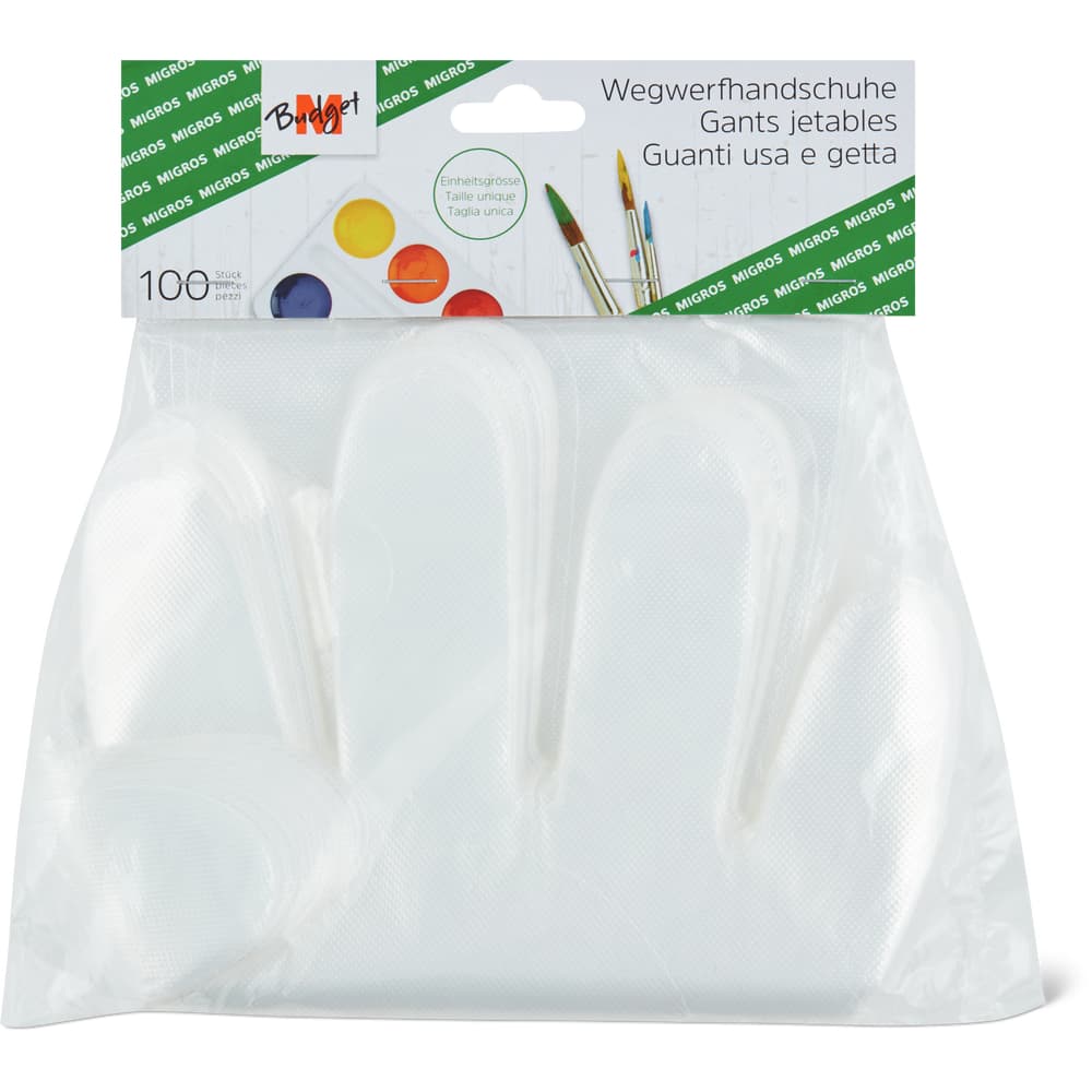 M-Budget Wegwerfhandschuhe Einheitsgrösse