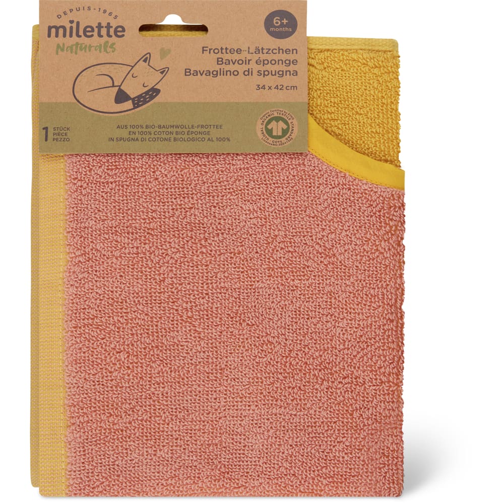 Milette Baby Care Naturals Frottee-Lätzchen Ab 6 Monaten