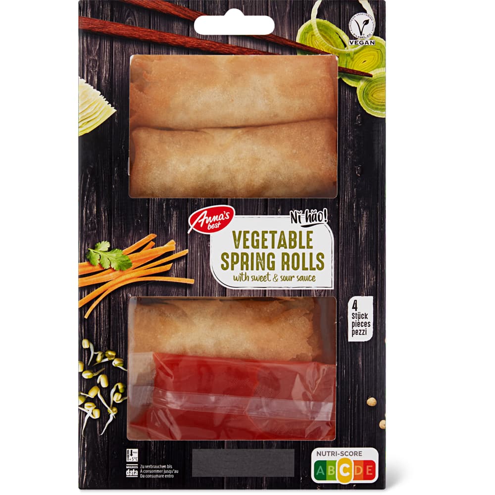 Anna's Best Vegetable Springrolls Sweet & Sour Sauce