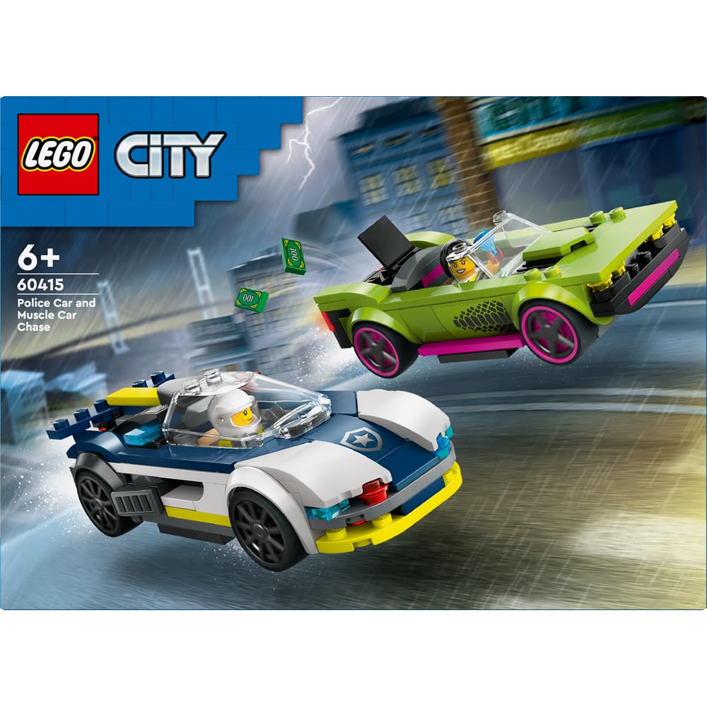 Lego City 60415 Verfolgungsjagd mit Polizeiauto und Muscle Car