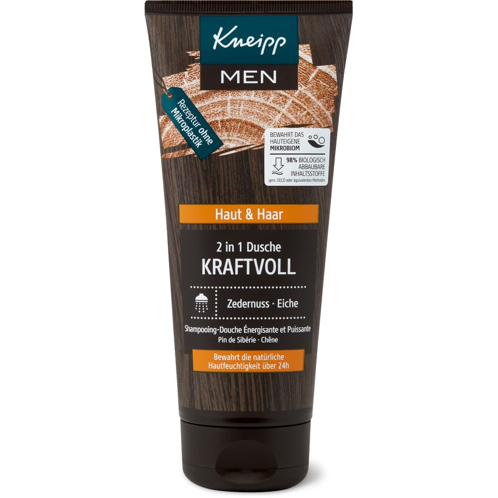 Kneipp Men Kraftvoll 2in1 Dusche Zedernuss & Eiche