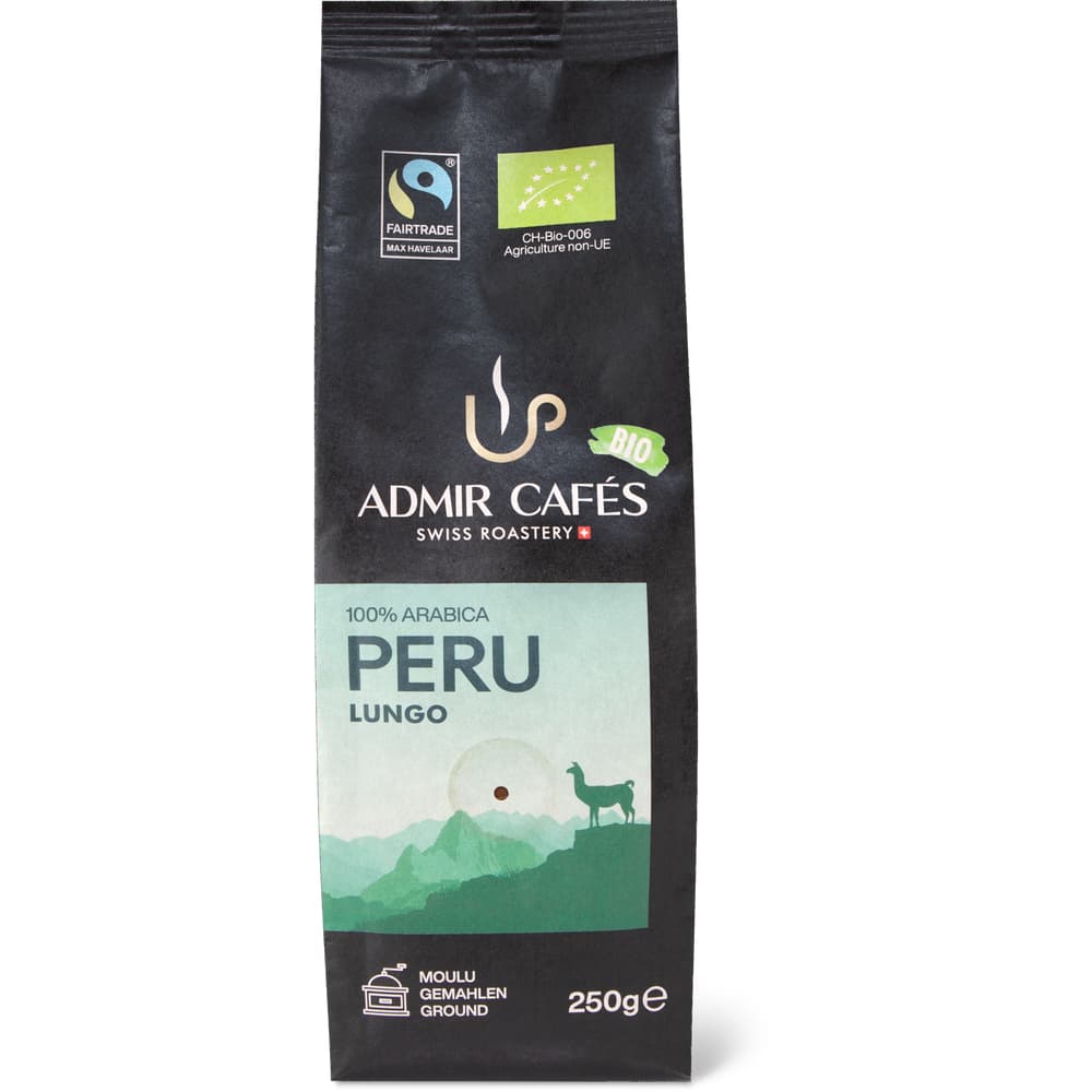 Admir Cafés Gemahlener Kaffee Peru Lungo