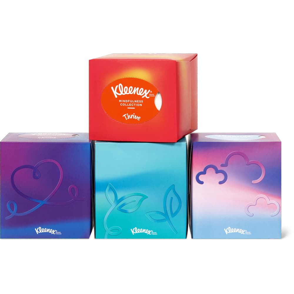 Kleenex Collection Kosmetiktücher 4 x 48 Blätter, 3 lagig