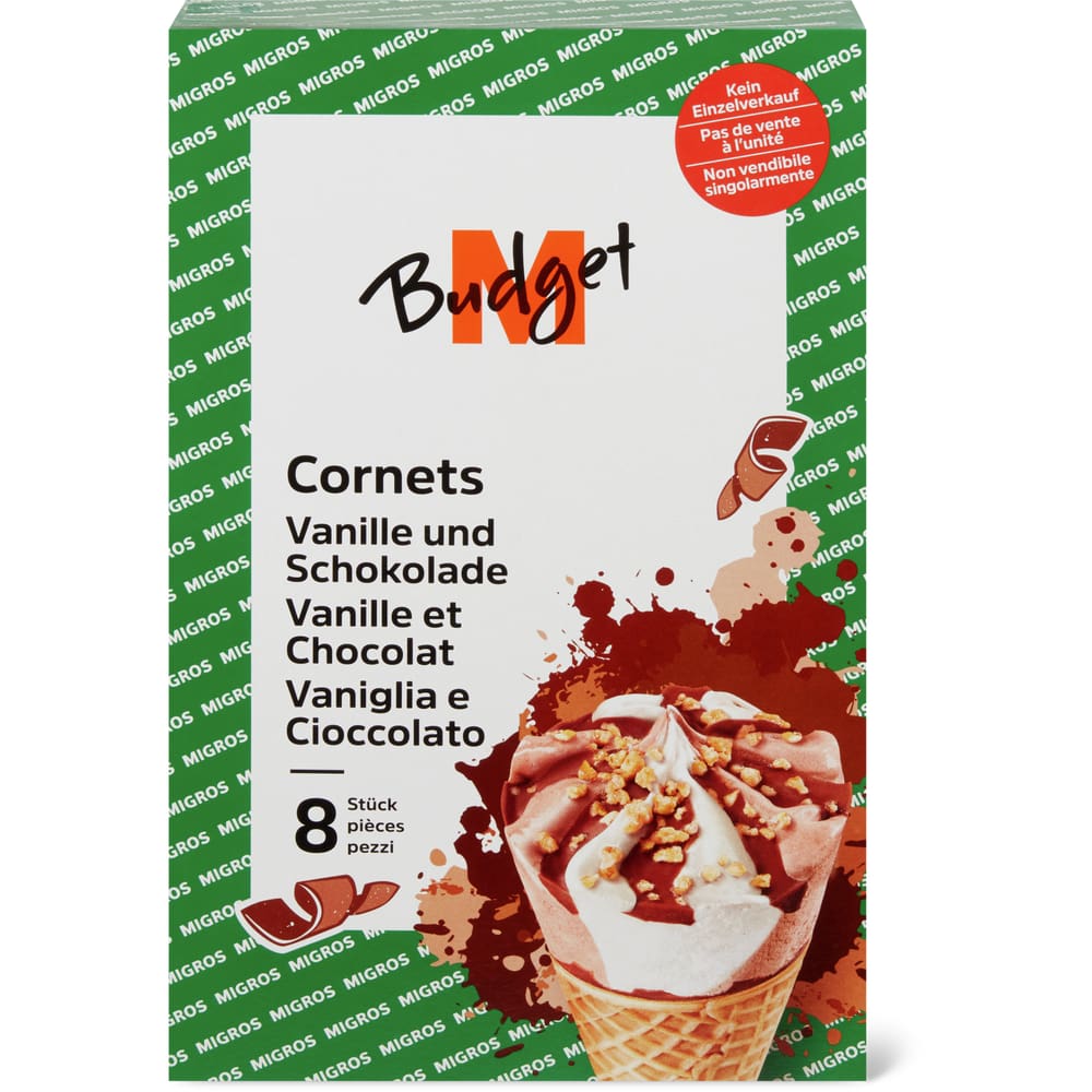 M-Budget Cornets Vanille & Schokolade