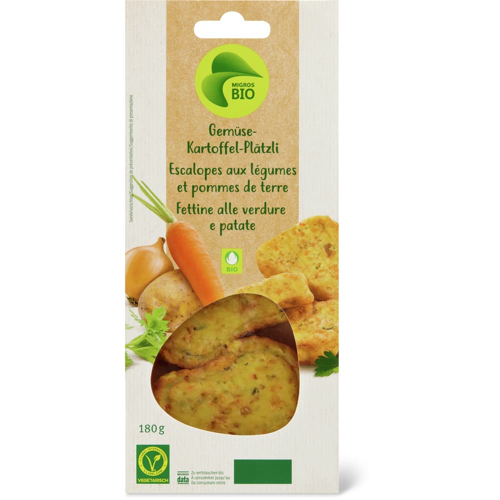 Migros Bio Gemüse-Kartoffelplätzli