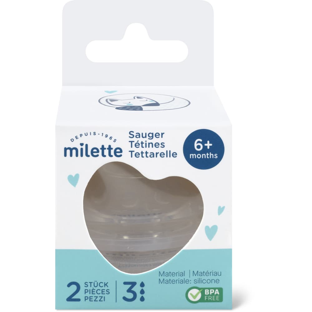 Milette Baby Care Sauger 6 M+