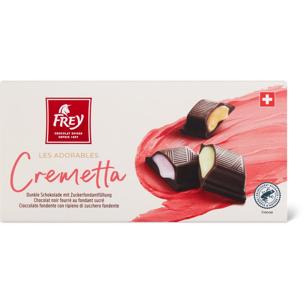 Frey Les Adorables Dunkle Schokolade mit Zuckerfondant-Füllung Cremetta