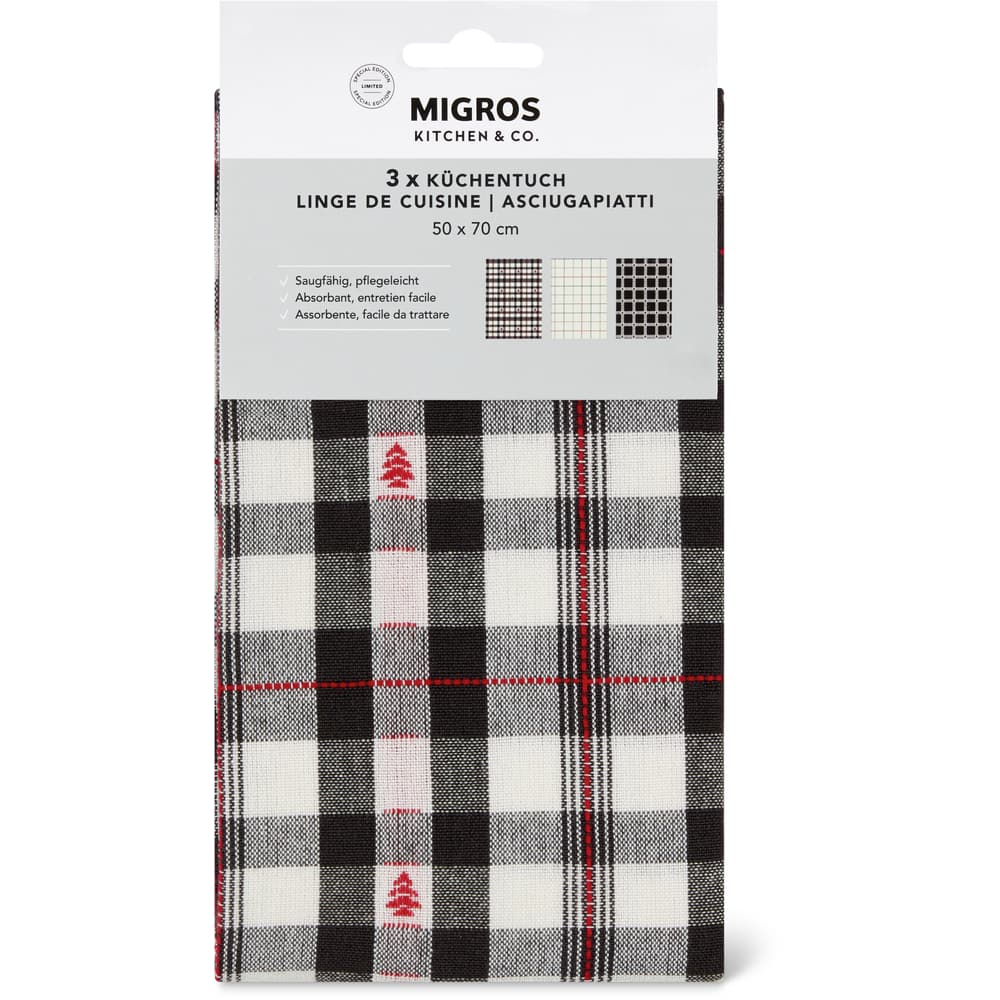 Migros Kitchen & Co. Küchentuch schwarz