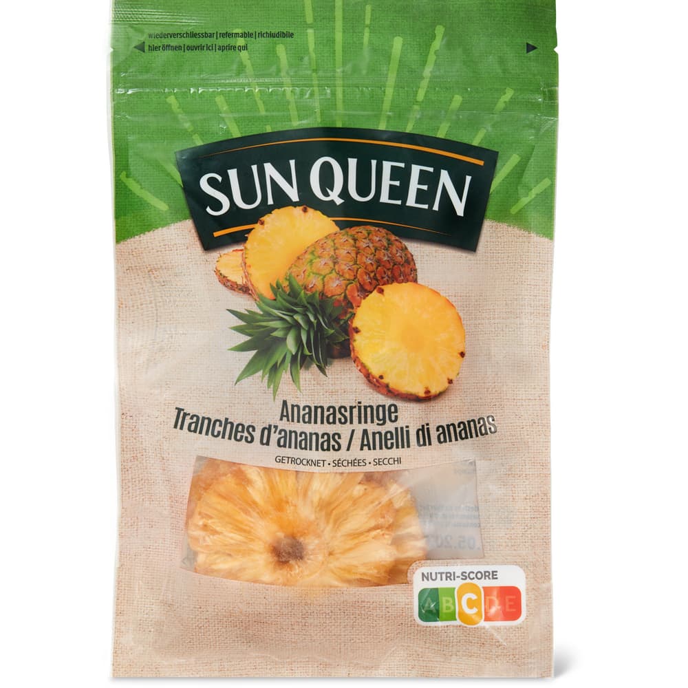 Sun Queen Ananasringe Getrocknet