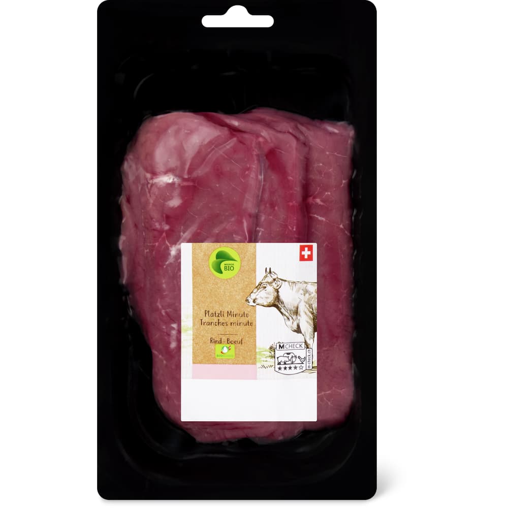Migros Bio Rindsplätzli à la minute