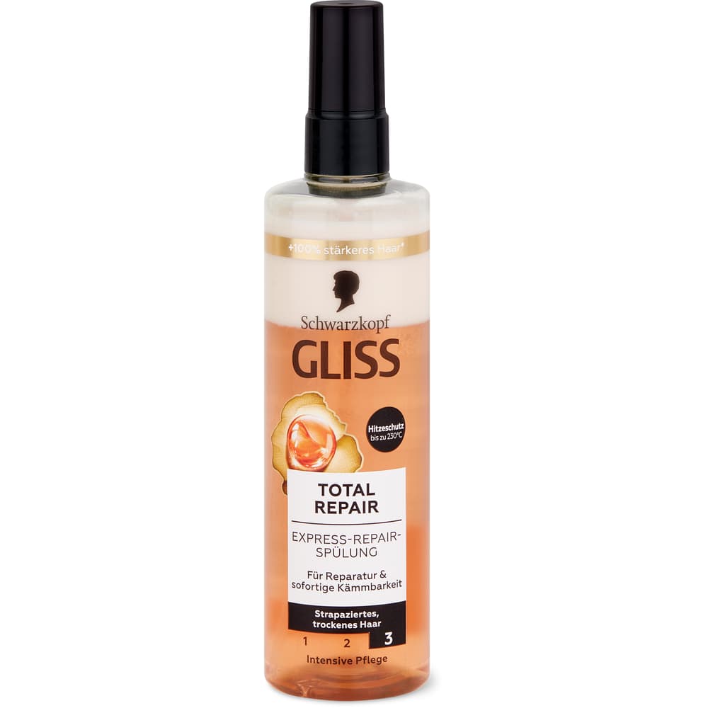 Schwarzkopf Gliss Total Repair Haarkur ohne ausspülen Trockenes und strapaziertes Haar