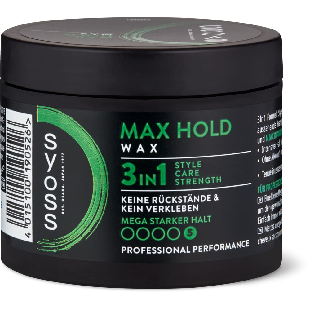 Syoss Max Hold Wax mega starker Halt