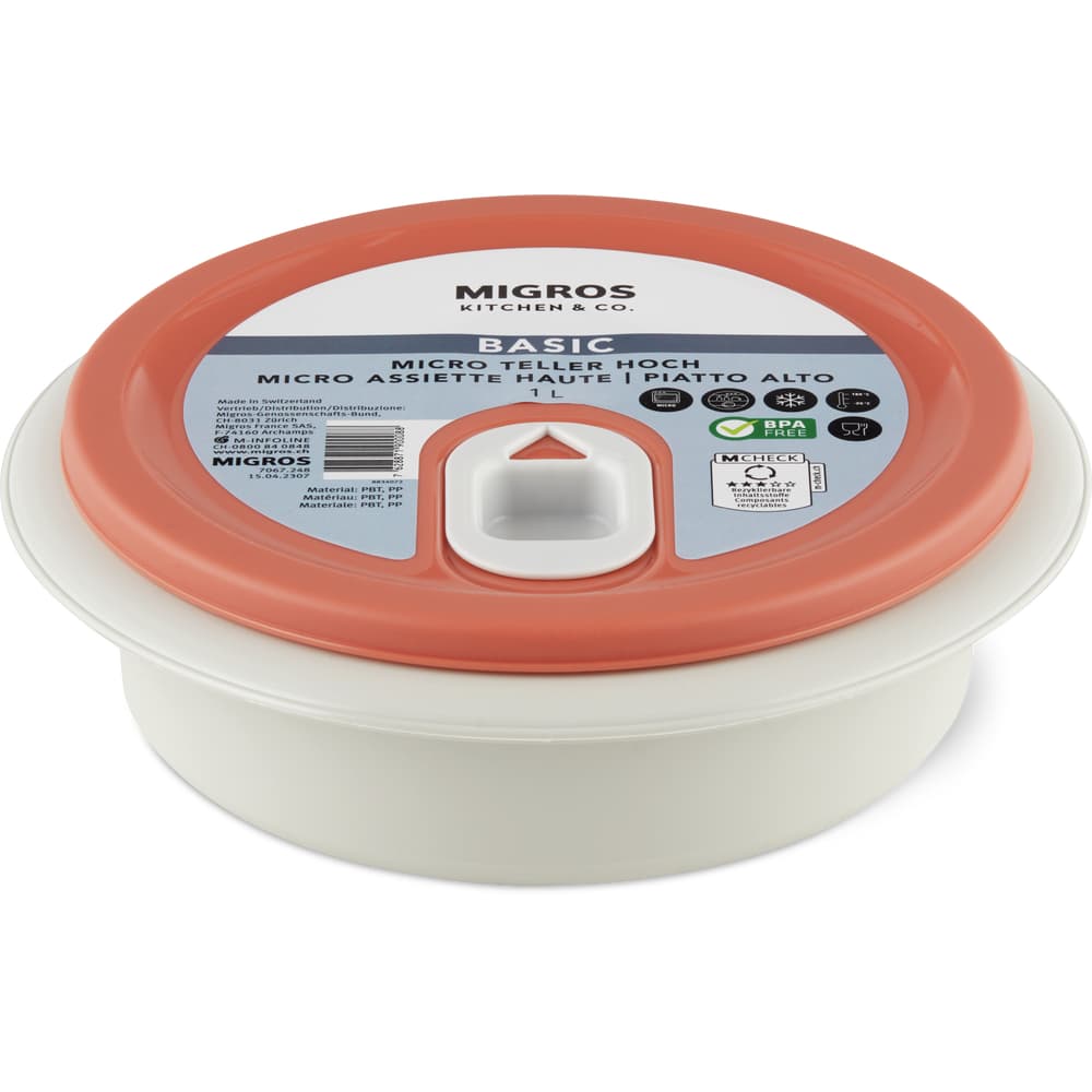 Migros Kitchen & Co. Basic Hoher Mikroteller
