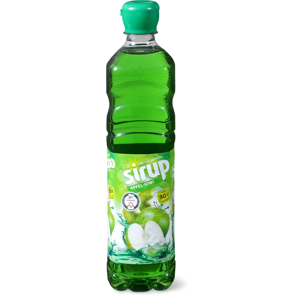 Sirup Apfel-Kiwi-Sirup mit 30% Fruchtsaft und natürlichen Aromen