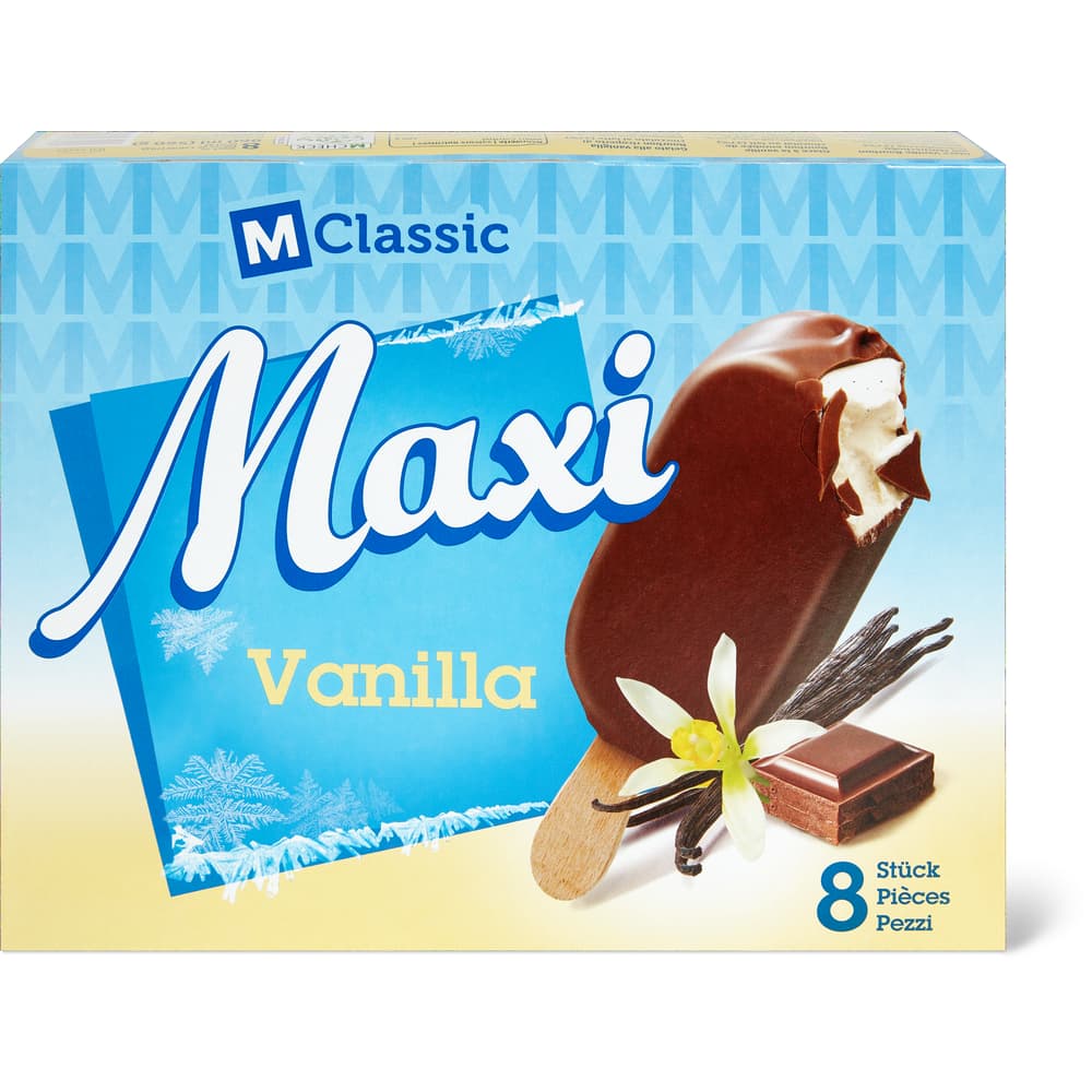 M-Classic Maxi Glace Vanille Bourbon mit Milchschokoladeüberzug
