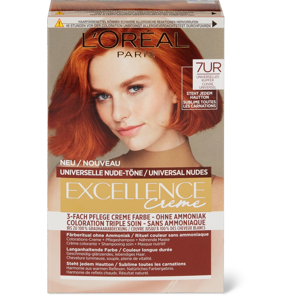 L'Oréal Paris Coloration Nude 7UR Terracotta, permanent, ohne Ammoniak