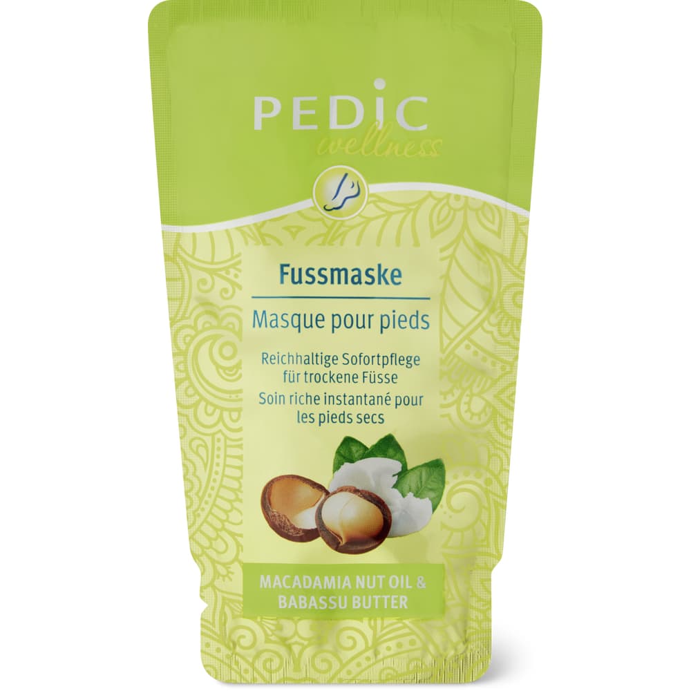 Pedic Fussmaske Macadamianuss Öl & Babassu Butter
