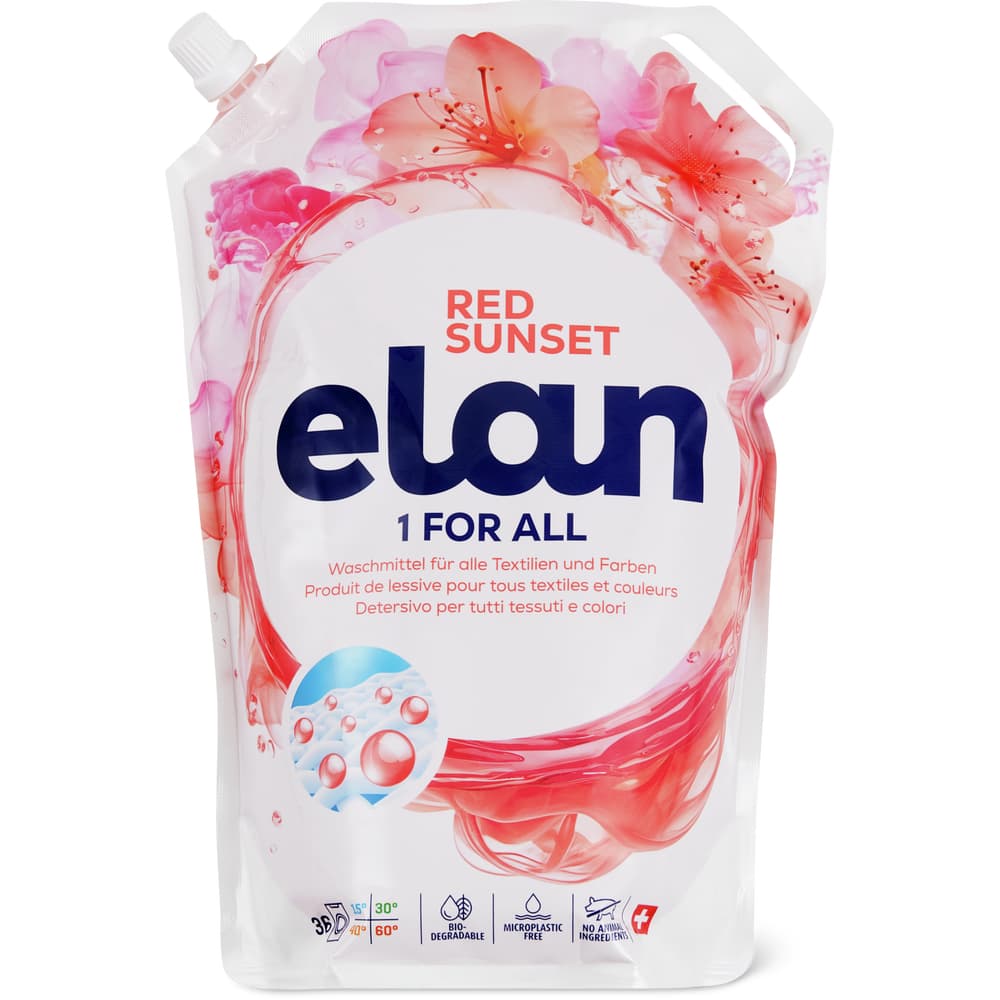 Elan Flüssigwaschmittel 36 Waschgänge, Red Sunset